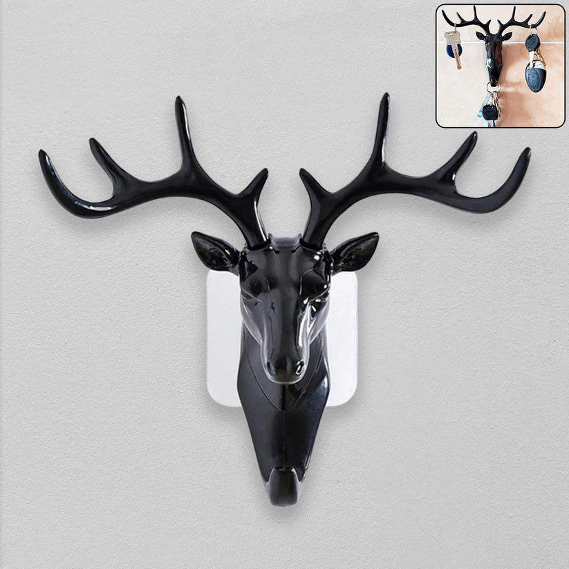 Deer Head Self Adhesive Wall Door Hook Hanger - Bestselling Products
