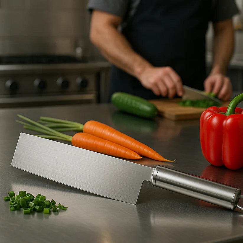 Professional-Grade Stainless Steel Vegetable Cleaver Knife 1 Pc.- Bestselling Products