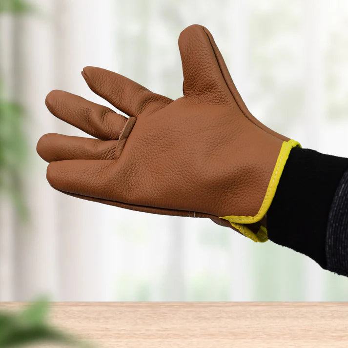 Gloves Gardening Gloves for Men Women Leather Gloves Heavy Duty Gloves (1 Pair) - Garden Tools
