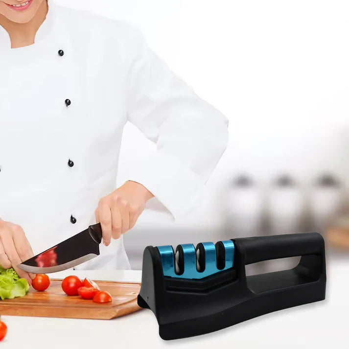 Kitchen Knife Sharpener – Handheld for Chefs & Serrated Knives (1 Pc, Chopper Not Included)  - Bestselling Products