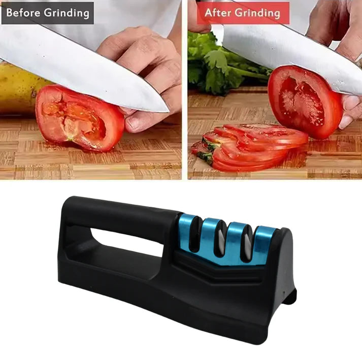 Kitchen Knife Sharpener – Handheld for Chefs & Serrated Knives (1 Pc, Chopper Not Included)  - Bestselling Products