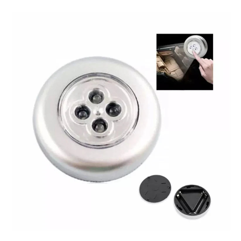 4 LED Battery-Powered Wireless Night Light Stick Tap Touch Lamp Stick-on Push Light for Closets, Cabinets, Counters, or Utility Rooms, Cordless Touch Light.- Bestselling Products