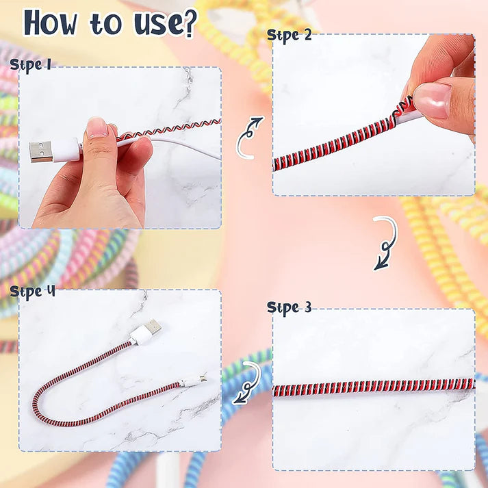 Flexible Spiral Cable Protector Sleeve (1 Pc)  - Bestselling Products