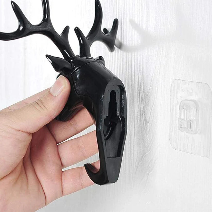 Deer Head Self Adhesive Wall Door Hook Hanger - Bestselling Products
