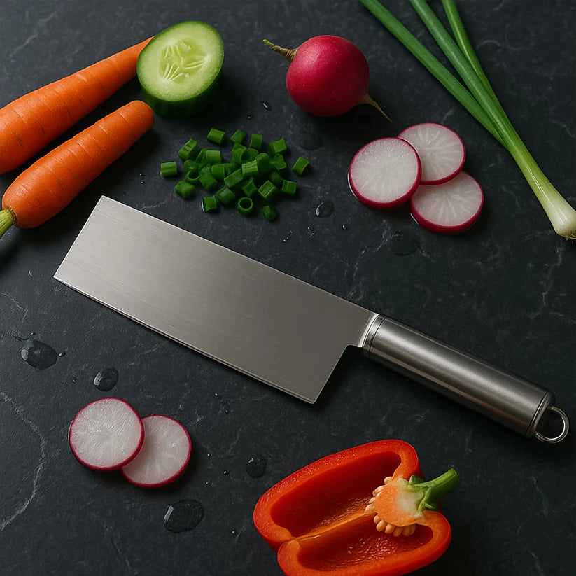Professional-Grade Stainless Steel Vegetable Cleaver Knife 1 Pc.- Bestselling Products