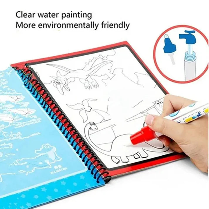 Magic Water Quick Dry Book Water Coloring Book Doodle with Magic Pen Painting Board  - Bestselling Products