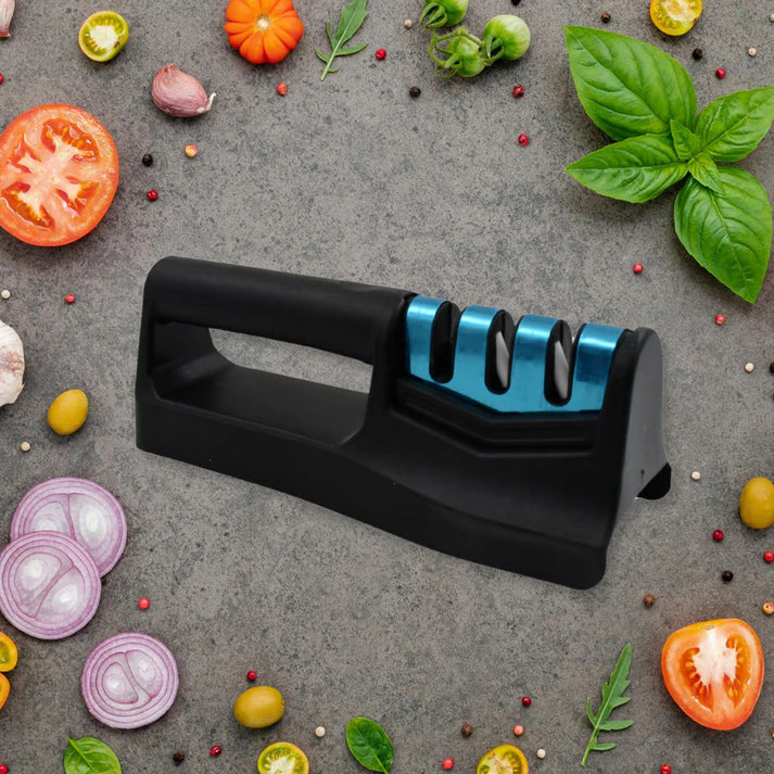 Kitchen Knife Sharpener – Handheld for Chefs & Serrated Knives (1 Pc, Chopper Not Included)  - Bestselling Products