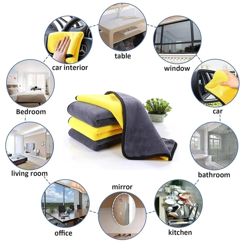 Premium Microfiber Cleaning Cloth, Towel (40x30 cm / 1 Pc)  - Bestselling Products