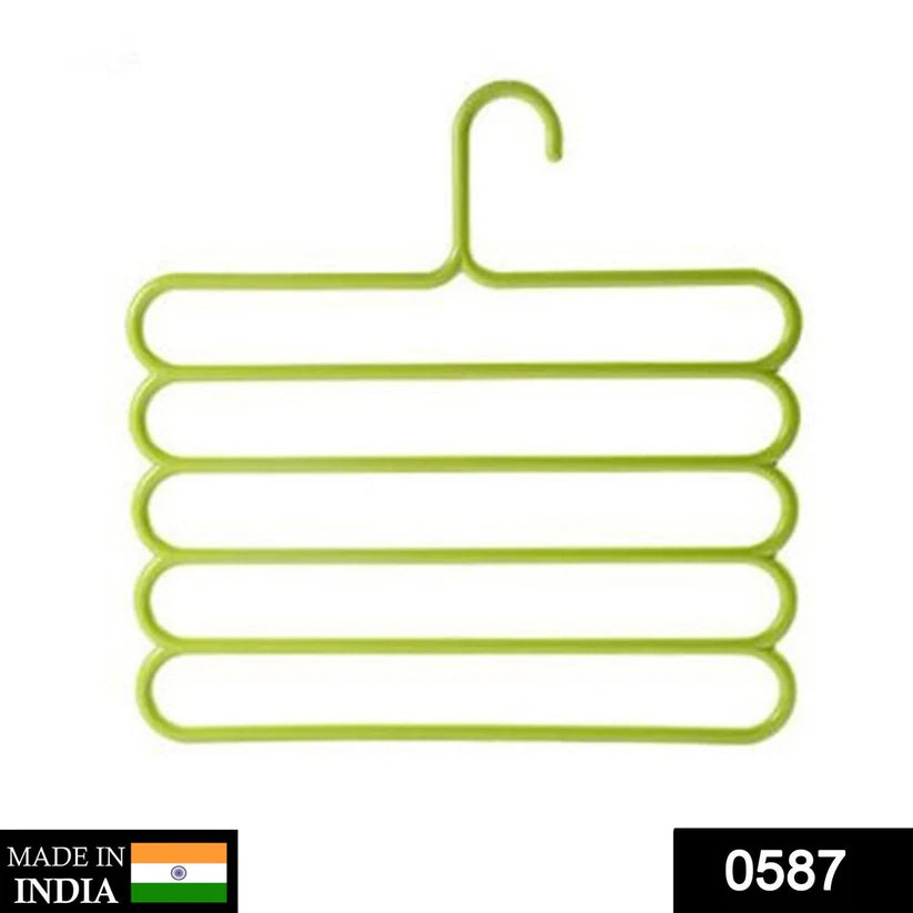 5 in 1 Multipurpose Plastic Hanger, Assorted (5-Layer)  - Bestselling Products