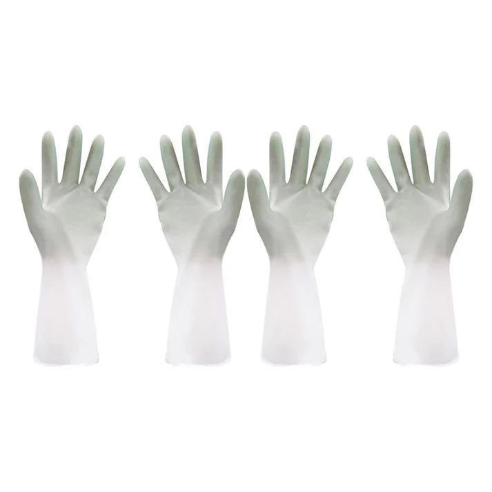 Latex Household Gloves (2 Pair / Mix Color) - Garden Tools