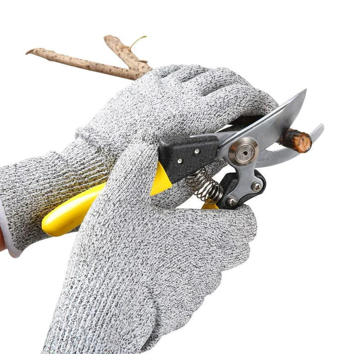 Anti Cutting Resistant Hand Safety Cut-Proof Protection Gloves (Multicolour) - Garden Tools