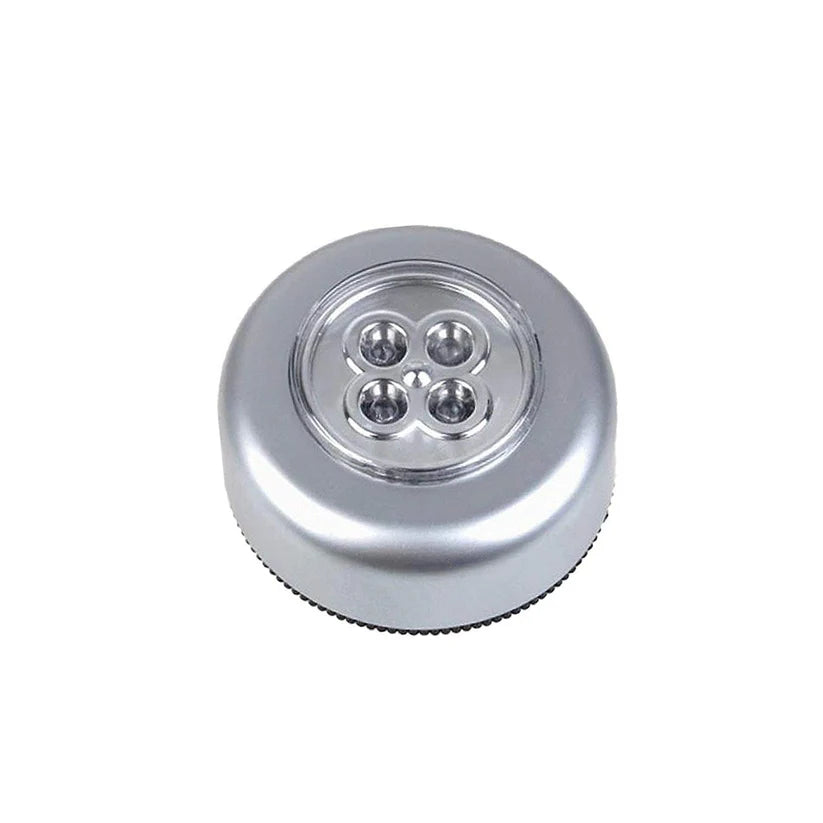4 LED Battery-Powered Wireless Night Light Stick Tap Touch Lamp Stick-on Push Light for Closets, Cabinets, Counters, or Utility Rooms, Cordless Touch Light.- Bestselling Products