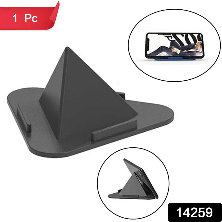 Pyramid Black Mobile Stand with 3 Different Inclined Angles - Electronics
