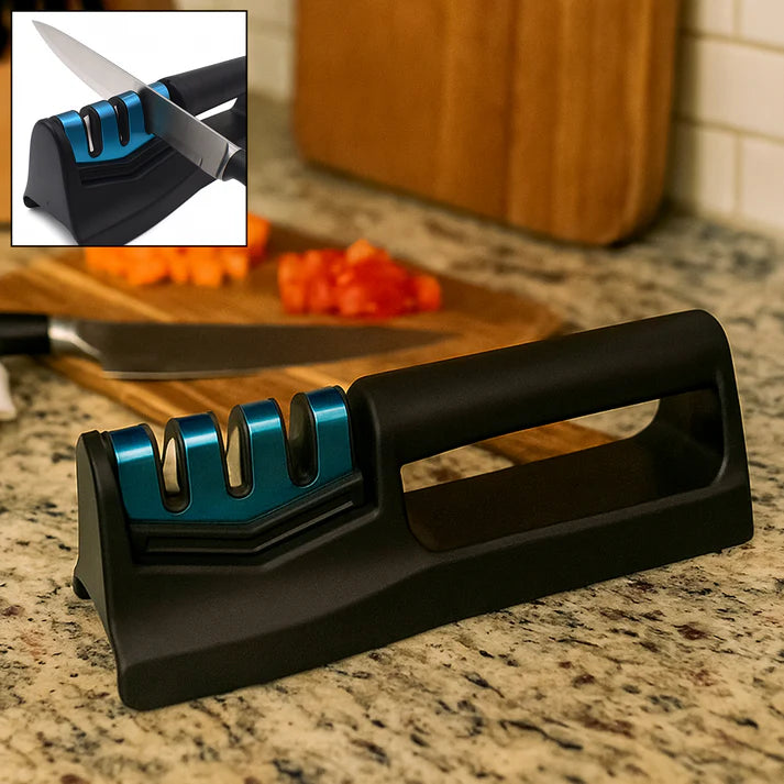 Kitchen Knife Sharpener – Handheld for Chefs & Serrated Knives (1 Pc, Chopper Not Included)  - Bestselling Products