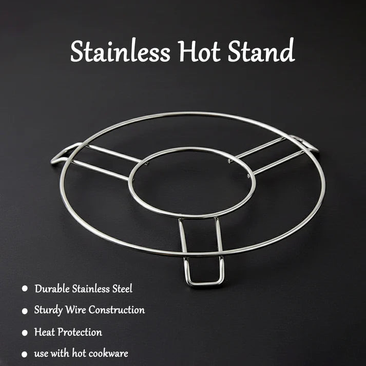 Stainless Steel Round Table Ring Hot Pot Stand (1 Pc)  -Home & Kitchen