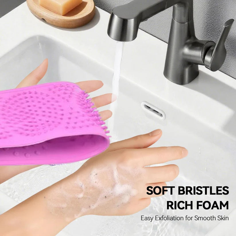 Silicone Body Back Scrubber Double Side Bathing Brush for Skin Deep Cleaning, Scrubber Belt  - Bestselling Products