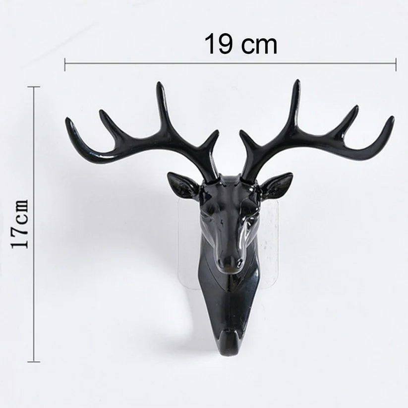 Deer Head Self Adhesive Wall Door Hook Hanger - Bestselling Products