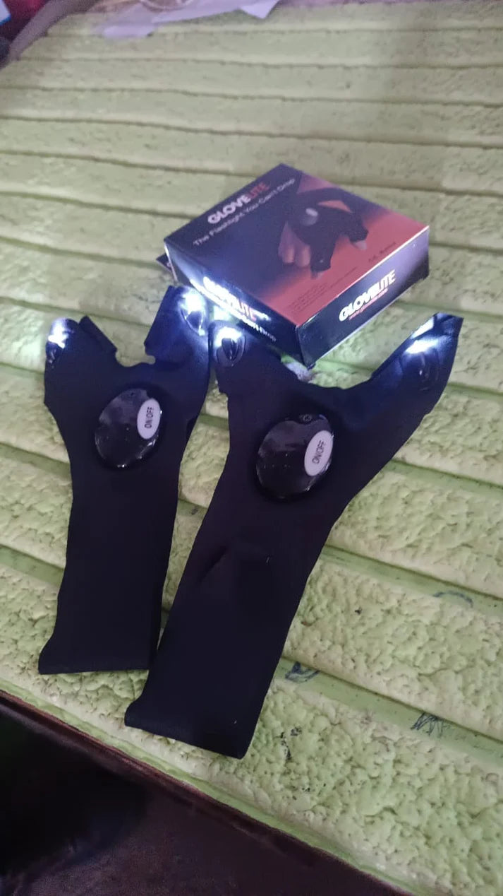 LED Flashlight Gloves Gifts for Men (Hand Gloves Light / 1 Pair) - Garden Tools