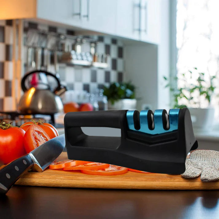 Kitchen Knife Sharpener – Handheld for Chefs & Serrated Knives (1 Pc, Chopper Not Included)  - Bestselling Products