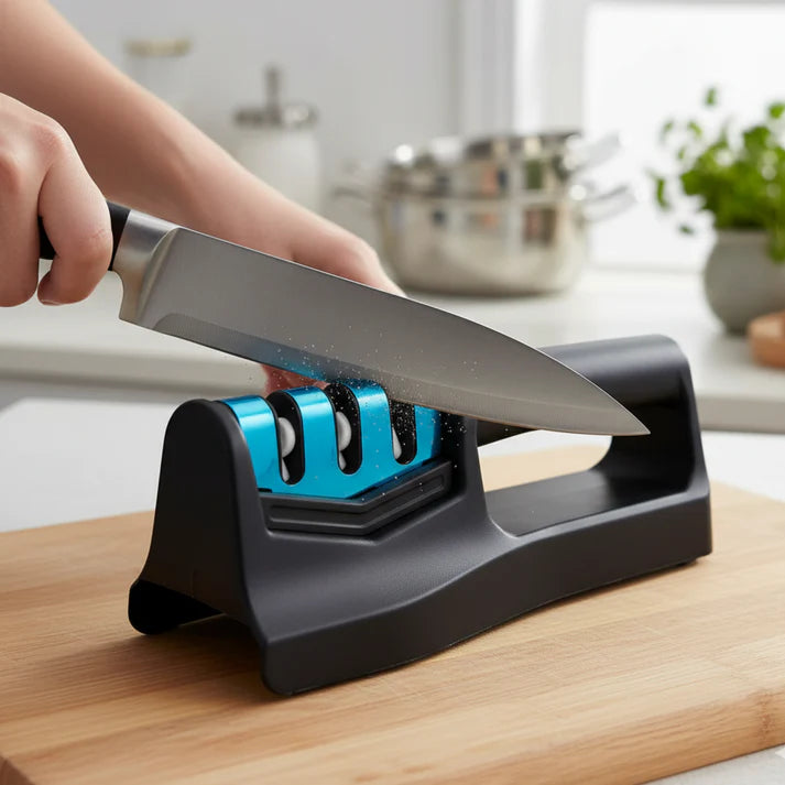 Kitchen Knife Sharpener – Handheld for Chefs & Serrated Knives (1 Pc, Chopper Not Included)  - Bestselling Products