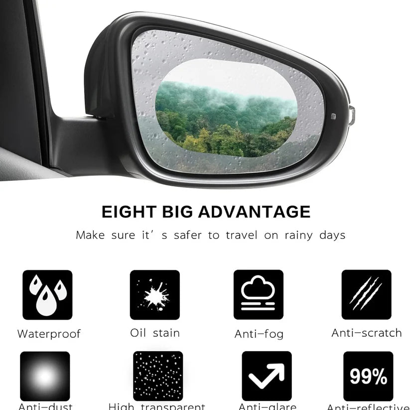 Anti-Fog & Anti-Scratch Rearview Car Mirror Film – HD Clear Protective Sticker for Safe Driving (1 Pc)  - Bestselling Products