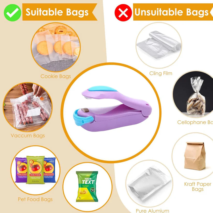 Hand Held Sealer (Mini Sealing Machine / Mix Color / 1 Pc)  - Bestselling Products