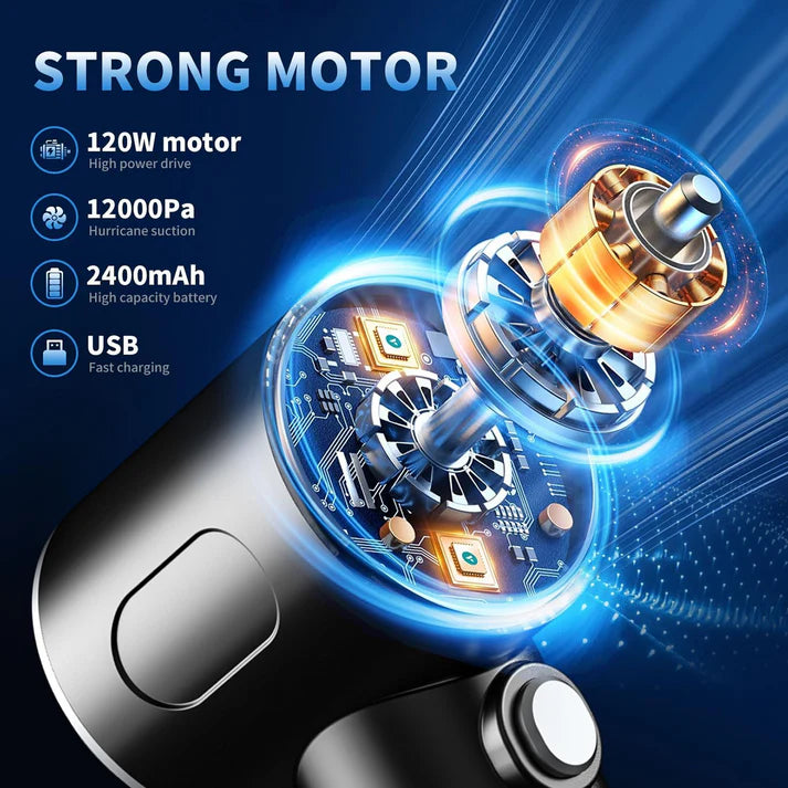3 in 1 Mini Car Vacuum – Wireless, Rechargeable, Blower & Dust Cleaner for Car, Home & Keyboard - Bestselling Products