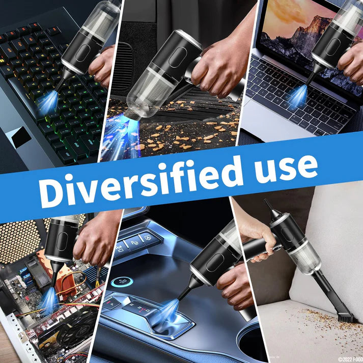 3 in 1 Mini Car Vacuum – Wireless, Rechargeable, Blower & Dust Cleaner for Car, Home & Keyboard - Bestselling Products