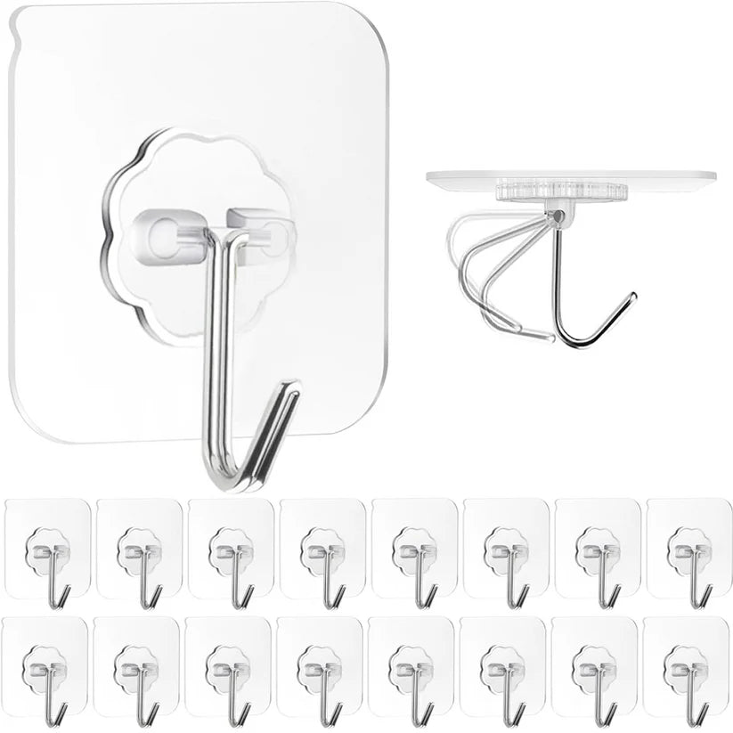 Heavy Duty Flower Adhesive Wall Hooks - (10 Pc / Set)  - Bestselling Products
