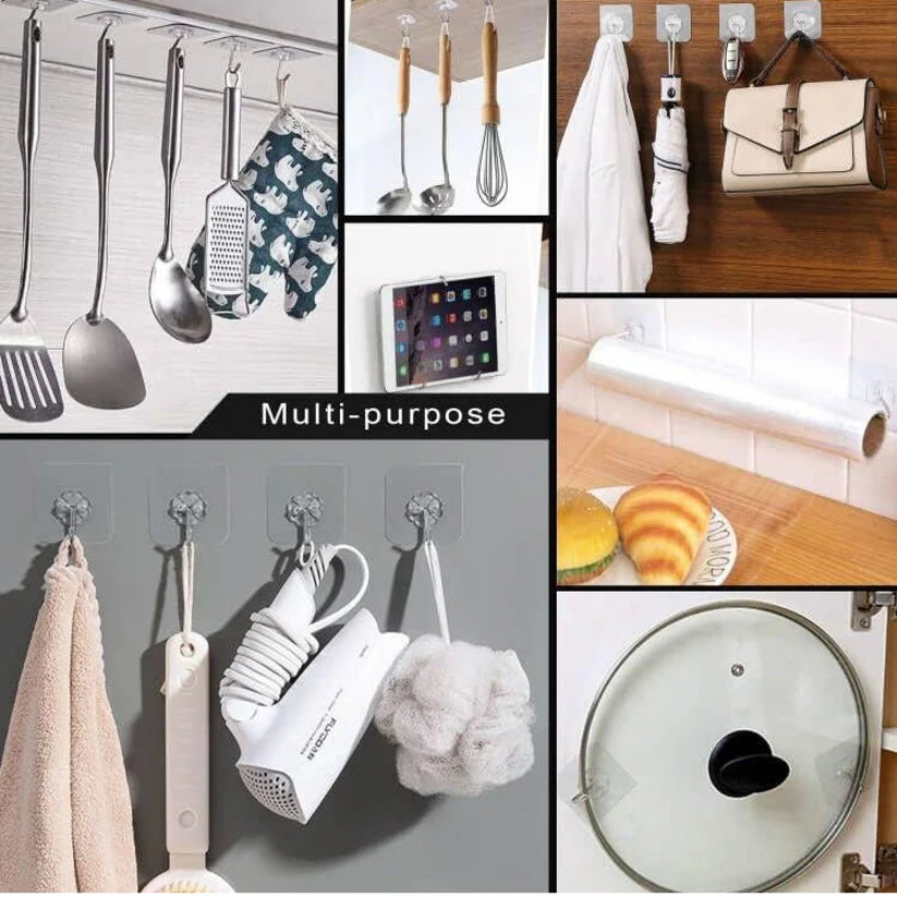 Heavy Duty Flower Adhesive Wall Hooks - (10 Pc / Set)  - Bestselling Products