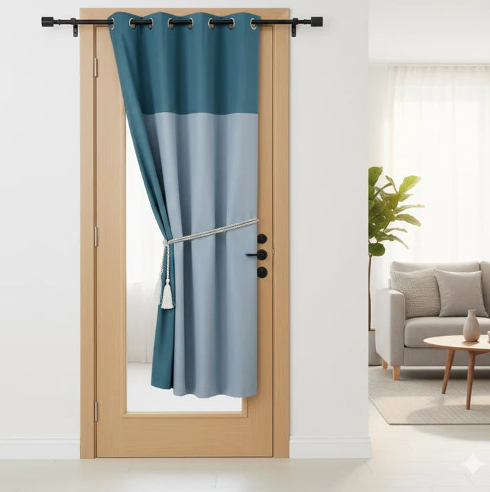 Solid 1 Piece Door Curtain Mix Size(1kg)  -Home & Kitchen