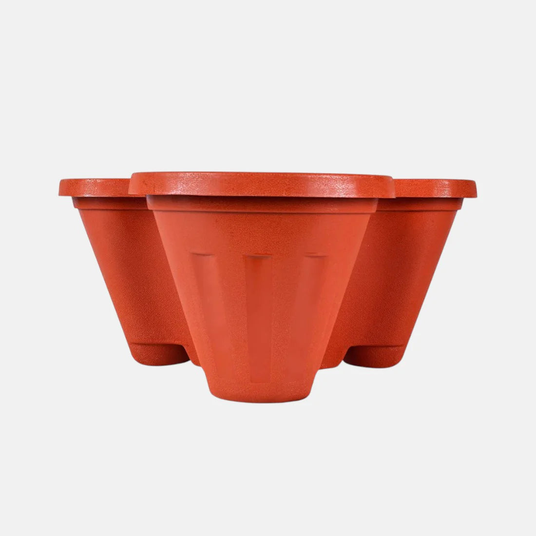 3 Tier Tower/Stackable Planter Brown