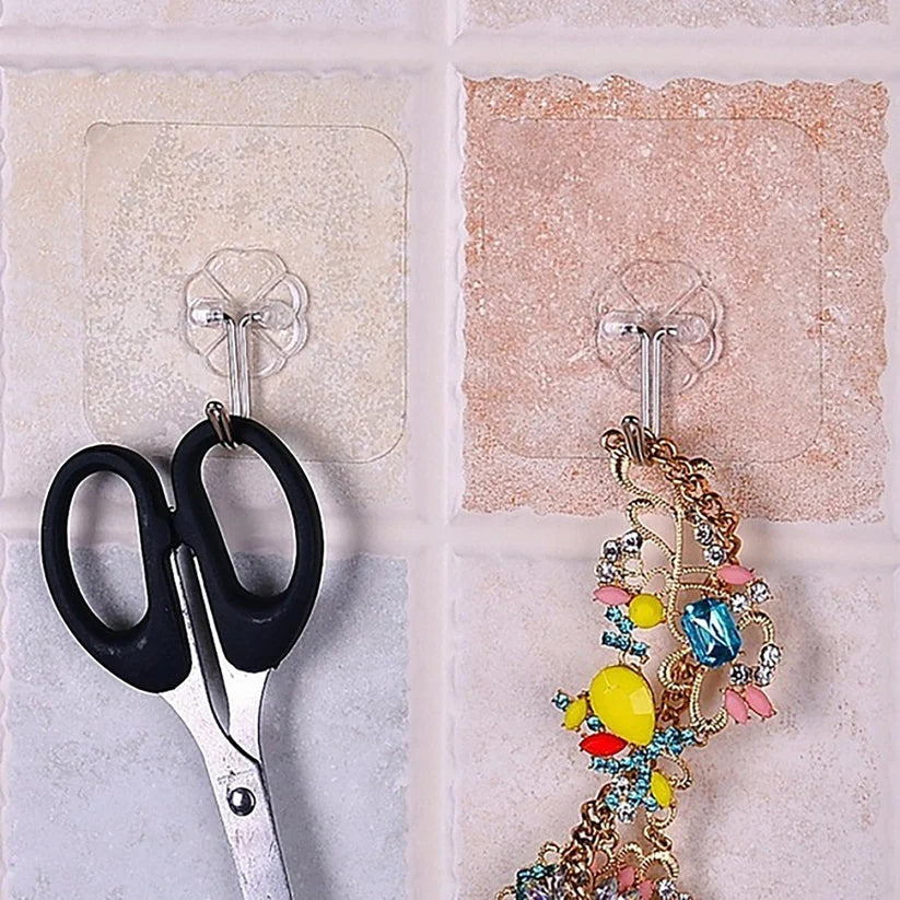 Heavy Duty Flower Adhesive Wall Hooks - (10 Pc / Set)  - Bestselling Products