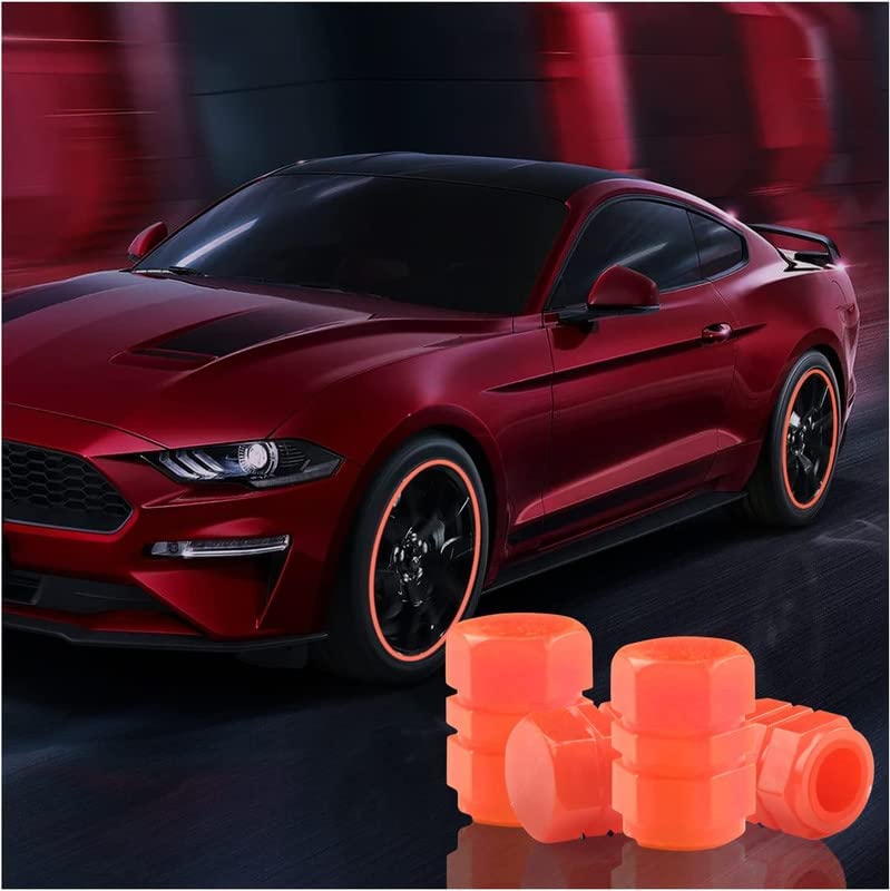 Tyre Valve Caps Luminous Glow Car Tire Air Stem Valve Cap Covers vaal cap ( 4 Pcs Mix Colour).- Bestselling Products