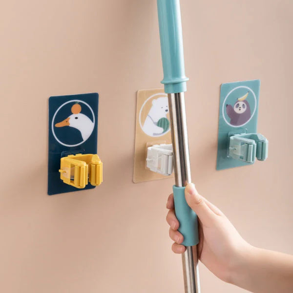 Magic Sticker Series Self Adhesive Mop and Broom Holder  - Bestselling Products