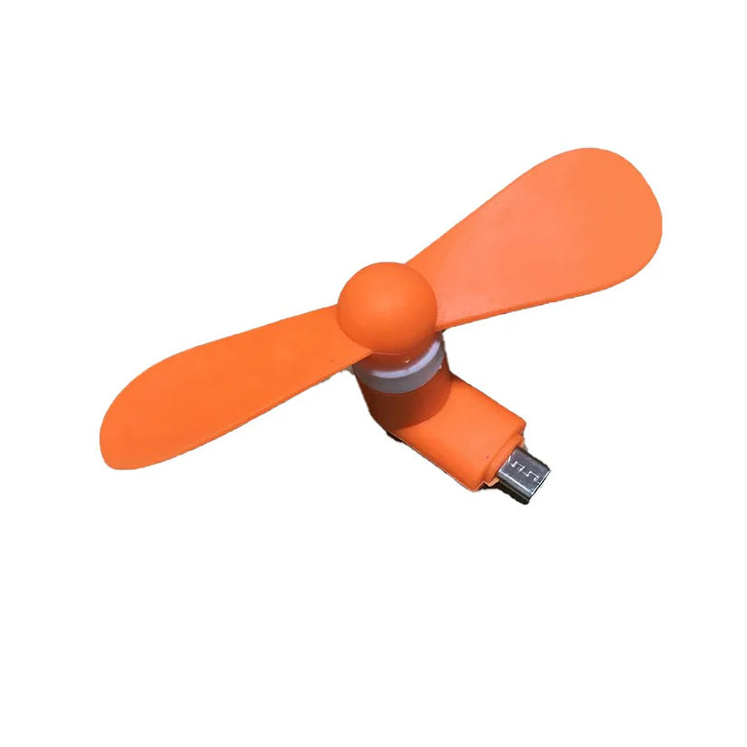 mini USB fan For Having cool air instantly, anywhere and anytime purposes (Micro Port / Mix Color) - Bestselling Products