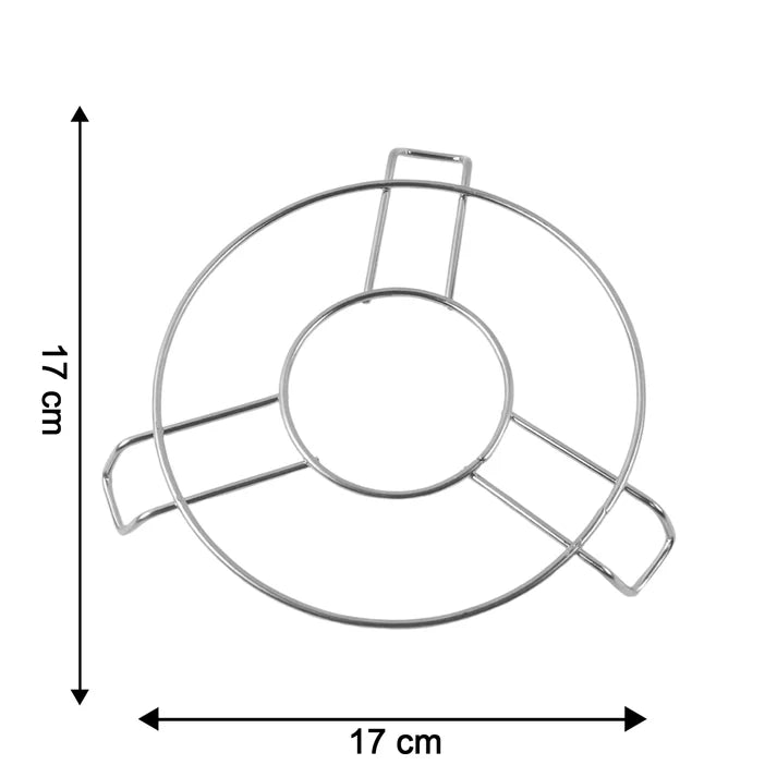 Stainless Steel Round Table Ring Hot Pot Stand (1 Pc)  -Home & Kitchen