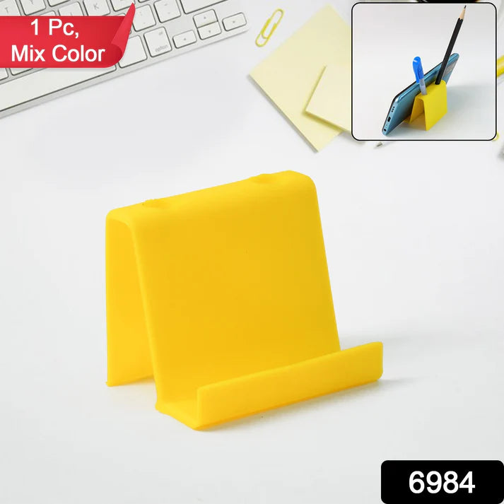 Multifunctional Plastic Mobile Phone Stand & Pen Holder (1 Pc & mix color) - Electronics